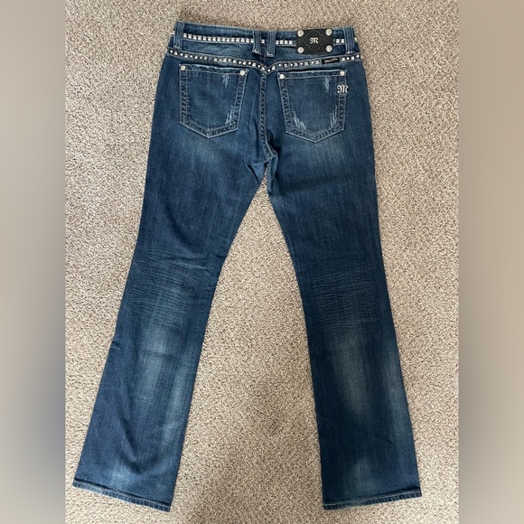 “Miss Me” heavily embellished Distressed Women's Jeans - Picture 2 of 6